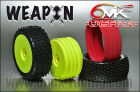 6MIK "Weapon" Tyres in CS compound + rims + Inserts (pair) / TK1CS