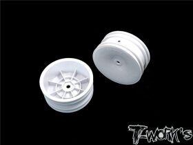 6MIK 1/10 Buggy Rims - 2WD White (pair) / TE218A