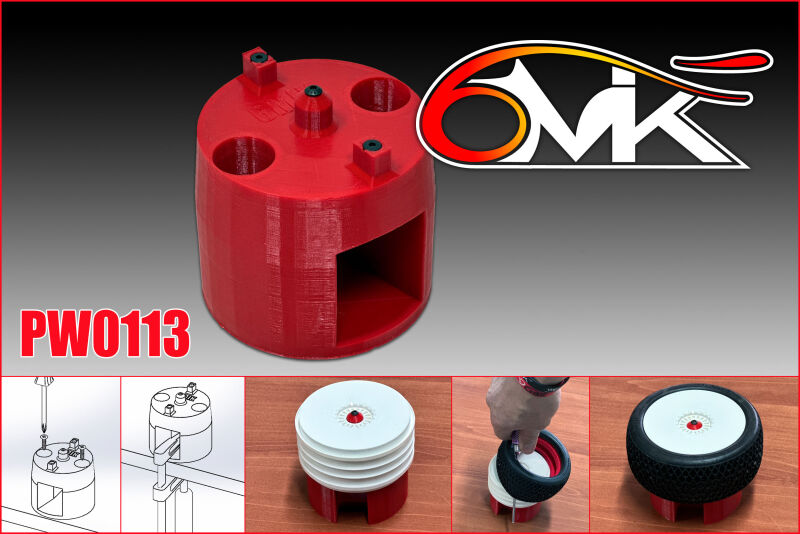 6MIK  1/8 Buggy Tire Mount cone / PW0113