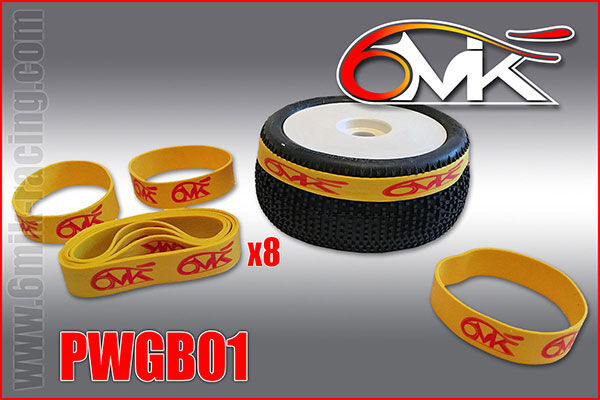 6MIK  gluing band for 1/10 et 1/8 Buggy (8 pcs) / PWGB01
