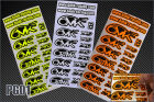 6MIK  official stickers Yellow Fluo & Black - RUSTI DESIGN 200x250mm / PG01Y*