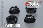 6MIK  serrated & locking 1/8 Wheel Nut 1.0mm Black (4) / PW0100B*