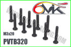 6MIK BHC Screw M3x20 (10 pcs) / PVTB320