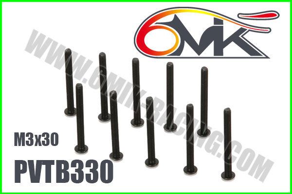 6MIK BHC Screw M3x30 (10 pcs) / PVTB330