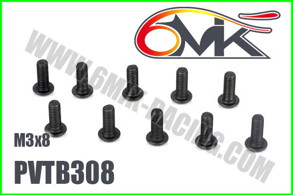 6MIK BHC Screw M3x8 (10 pcs) / PVTB308