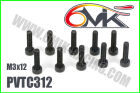 6MIK CHC Screw M3x12 (10 pcs) / PVTC312