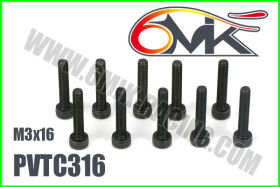 6MIK CHC Screw M3x16 (10 pcs) / PVTC316