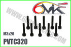 6MIK CHC Screw M3x20 (10 pcs) / PVTC320