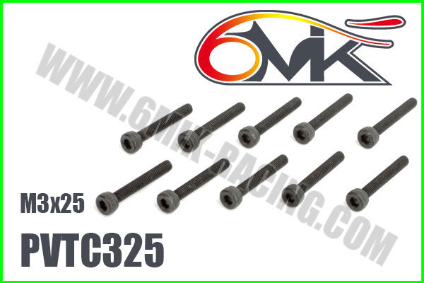 6MIK CHC Screw M3x25 (10 pcs) / PVTC325