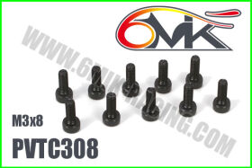 6MIK CHC Screw M3x8 (10 pcs) / PVTC308