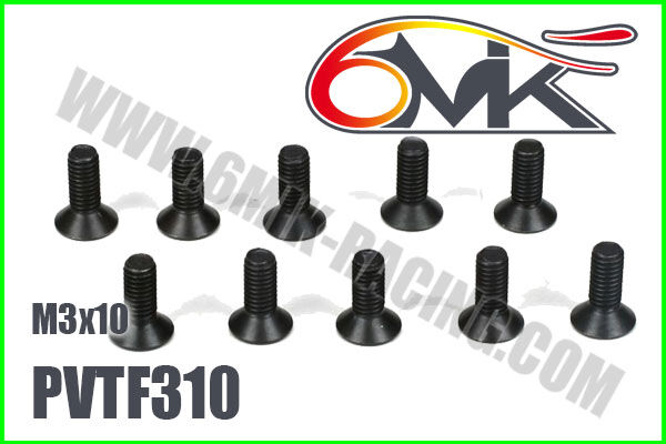 6MIK FHC Screw M3x10 (10 pcs) / PVTF310