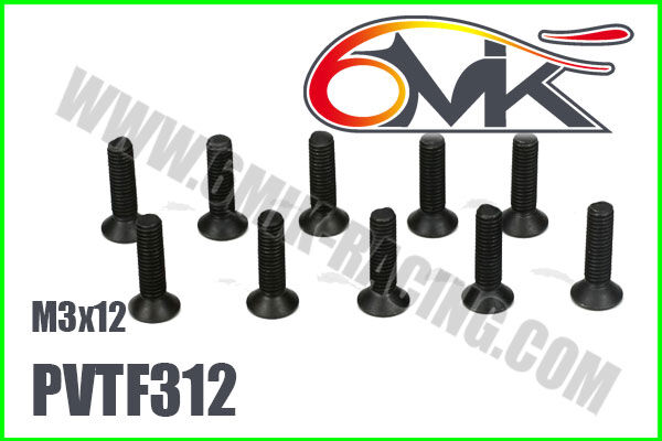 6MIK FHC Screw M3x12 (10 pcs) / PVTF312