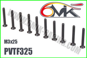 6MIK FHC Screw M3x25 (10 pcs) / PVTF325