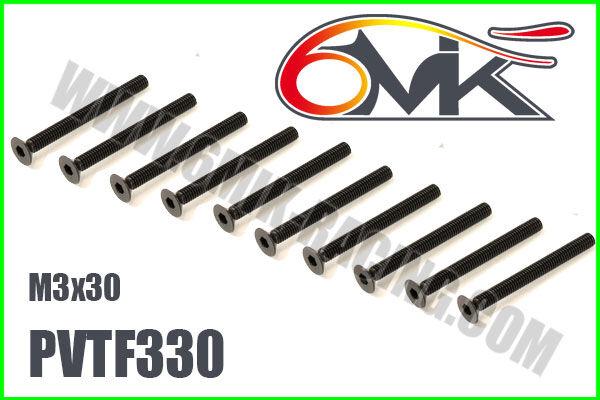 6MIK FHC Screw M3x30 (10 pcs) / PVTF330