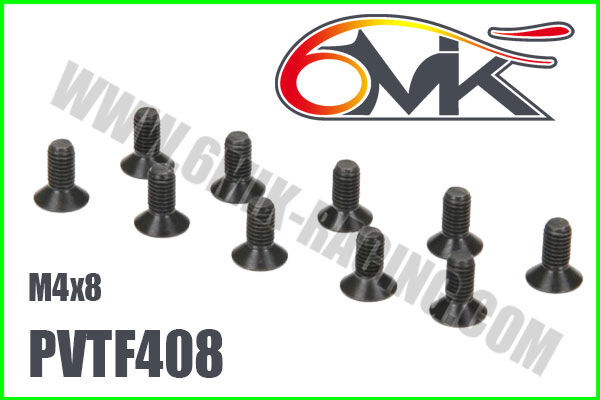 6MIK FHC Screw M4x8 (10 pcs) / PVTF408