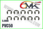 6MIK Stainless "E" Clips 5 mm (10 pcs) / PVC50