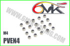 6MIK Steel Lock-Nut M3 Flanged Stainless (10 pcs) / PVENF3C
