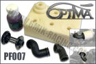 OPTIMA Complete OPTIMA 1/8 Air filter with 6 foams,  S adapters and Oil / PF007*