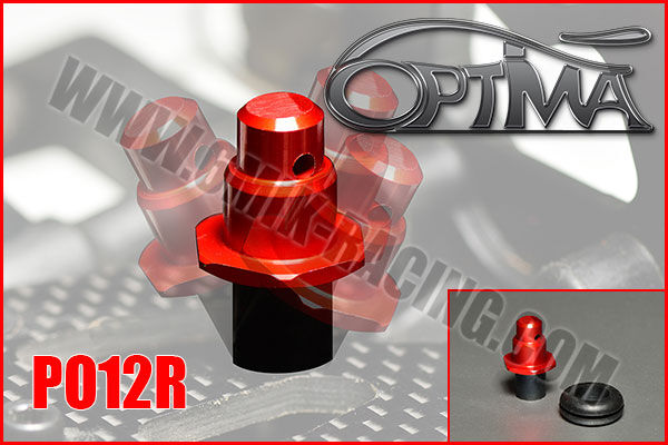 OPTIMA Front flexible body shell support - Red / PO12R*