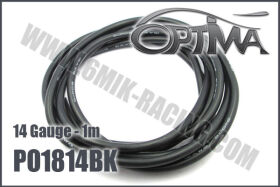 OPTIMA 14 gauge silicone Wire Black (1 m) / PO1814BK*