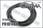 OPTIMA 14 gauge silicone Wire Black (1 m) / PO1814BK*