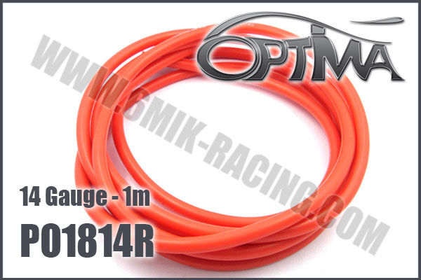 OPTIMA 14 gauge silicone Wire Red (1 m) / PO1814R*