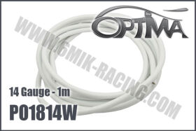 OPTIMA 14 gauge silicone Wire White (1 m) / PO1814W*