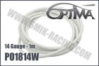 OPTIMA 14 gauge silicone Wire White (1 m) / PO1814W*