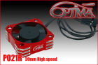 OPTIMA Aluminium 30 mm cooling fan - Red (High speed) / PO21R*