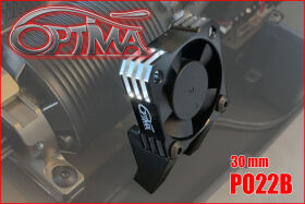 OPTIMA Universal motor fan - 30 mm - Black with support /...