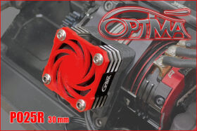 OPTIMA Cooling fan saver - 30 mm Red / PO25R