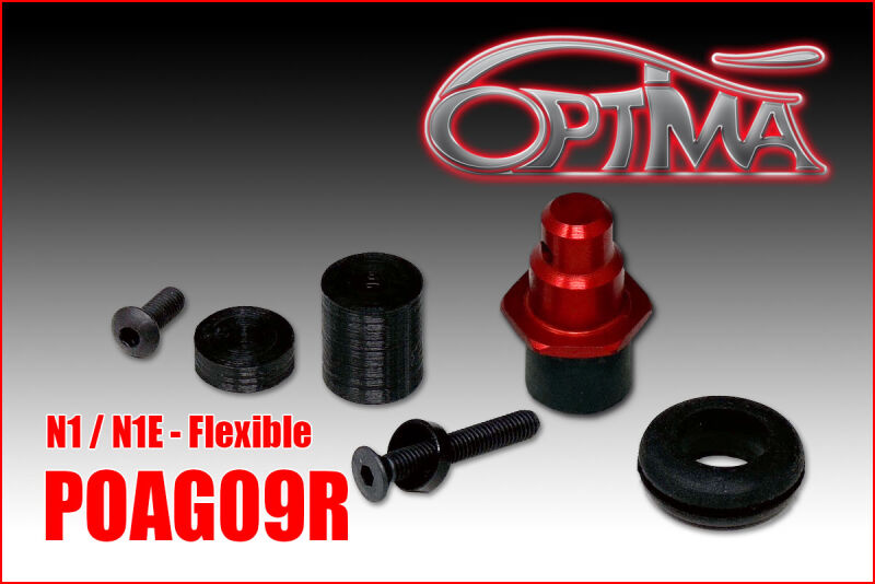 OPTIMA OPTIMA flexible body post for Agama N1 - Red / POAG09R