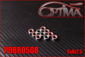 OPTIMA 5x8x2,5mm Ball Bearings (10 pcs) / POBR0508
