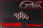 OPTIMA 5x8x2,5mm Flanged Ball Bearings (10 pcs) / POBR0508F*