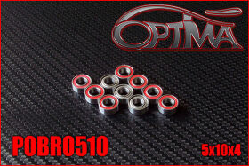 OPTIMA 5x10x4mm Ball Bearings (10 pcs) / POBR0510*