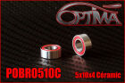 OPTIMA 5x10x4mm CERAMIC Ball Bearings (2 pcs) / POBR0510C*