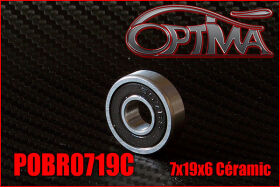 OPTIMA 7x19x6mm CERAMIC Ball Bearing - 3,5cc front (1 pc)...