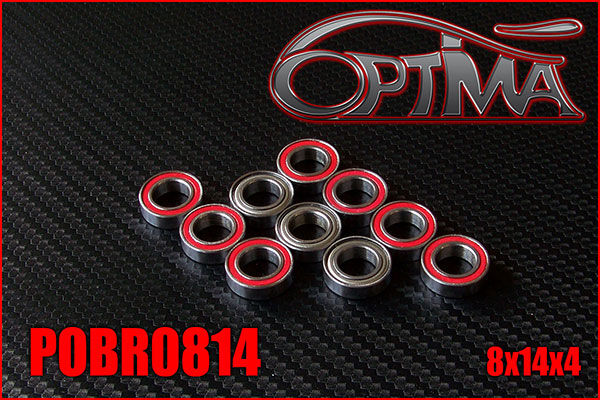 OPTIMA 8x14x4mm Ball Bearings (10 pcs) / POBR0814*