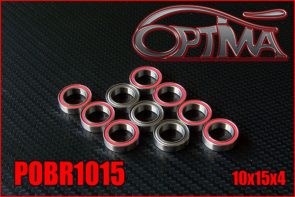 OPTIMA 10x15x4mm Ball Bearings (10 pcs) / POBR1015*