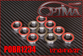 OPTIMA 1/2 ??x3/4"x5/32" Ball Bearings (10...
