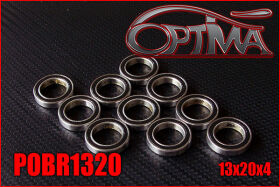 OPTIMA 13x20x4mm Ball Bearings (10 pcs) / POBR1320