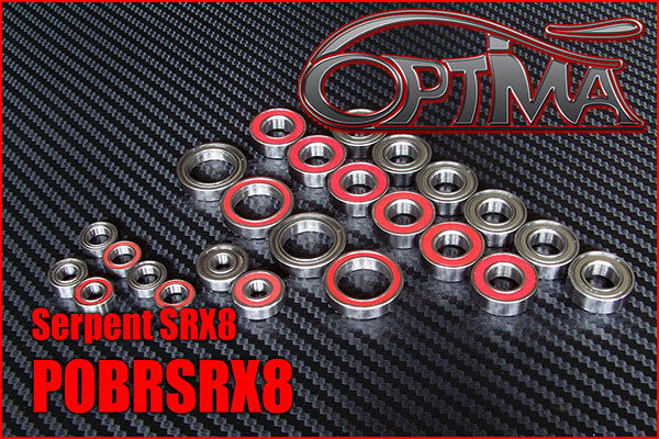 OPTIMA Ball Bearing kits for Serpent SRX8 (24 pcs) / POBRSRX8*
