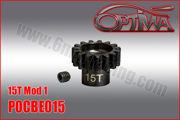 OPTIMA 15T 1/8th Pinion 5mm Bore Mod 1  / POCBE015*