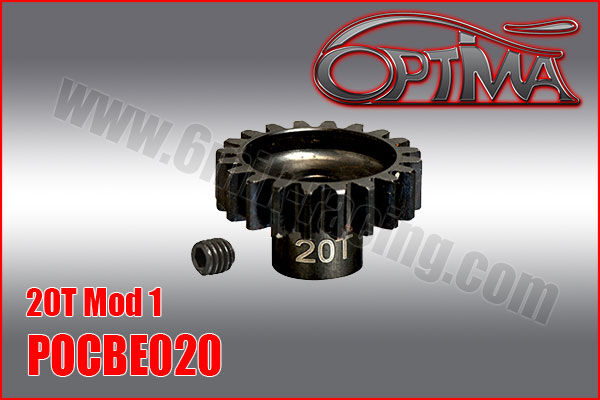 OPTIMA 20T 1/8th Pinion 5mm Bore Mod 1  / POCBE020*