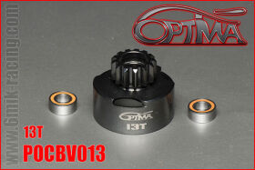 OPTIMA 13T Vented Clutch Bell + 2pcs 5x10 Bearing /...