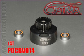OPTIMA 14T Vented Clutch Bell + 2pcs 5x10 Bearing /...
