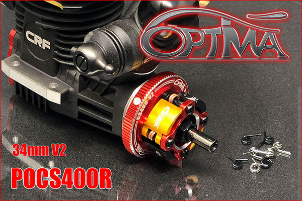 OPTIMA 4 Shoes Flywheel set - 34 mm Red V3 / POCS400R