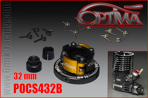 OPTIMA OPTIMA 4 Shoes Flywheel set - 32 mm Black V3 / POCS432B