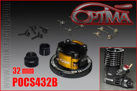 OPTIMA 4 Shoes Flywheel set - 32 mm Black V3 / POCS432B