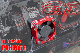 OPTIMA E8 / E819 motor fan 30 mm - Red with support /...